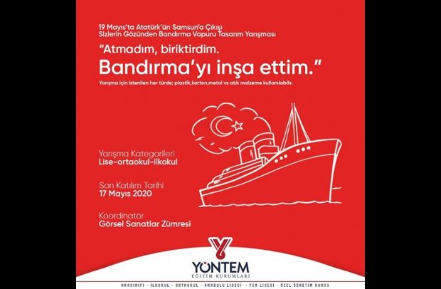 Yöntem Koleji 19 Mayıs Atatürk’ü Anma, Gençlik ve Spor Bayramı Etkinlikleri  üç boyutlu strüktür yarışması.