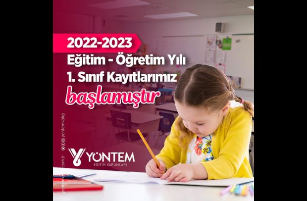 2022 - 2023 eğitim-öğretim yılı 1. sınıf kayıtlarımız başlamıştır. 