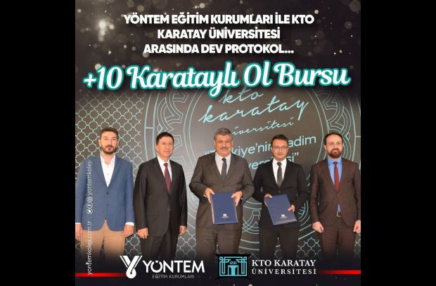 YÖNTEM EĞİTİM KURUMLARI İLE KTO KARATAY ÜNİVERSİTESİ ARASINDA DEV PROTOKOL...