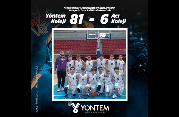 Konya Okullar Arası Basketbol Küçük Erkekler Kategorisi Ortaokul Müsabakaları'nda