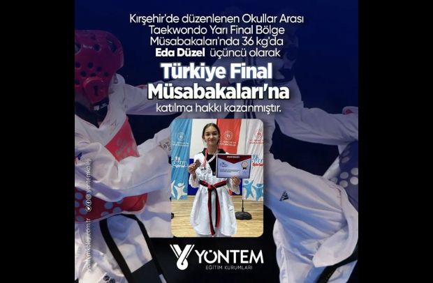 Eda Düzel  üçüncü olarak Türkiye Final Müsabakaları'na katılma hakkı kazanmıştır.