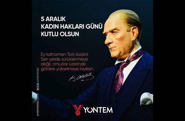 5 Aralık Kadın Hakları Günü Kutlu Olsun... 