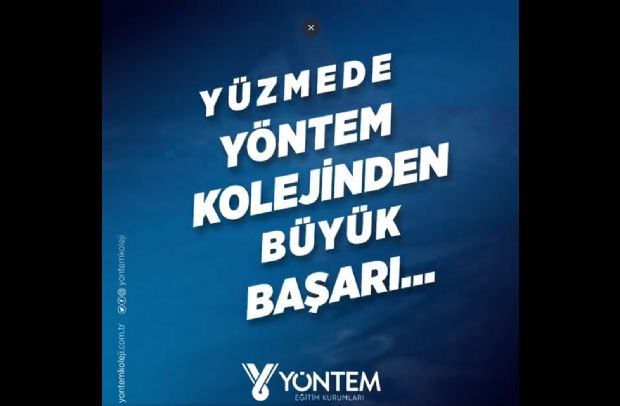 Yüzmede Yöntem Kolejinden büyük başarı... 