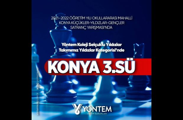 2021-2022 Öğretim Yılı Okullararası Mahalli Konya Satranç Yarışması Derecelerimiz