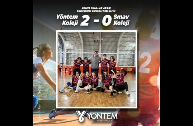 Konya Okullar Arası Yıldız Kızlar Voleybol Kategorisi  Yöntem Koleji: 2  Sınav Koleji: 0