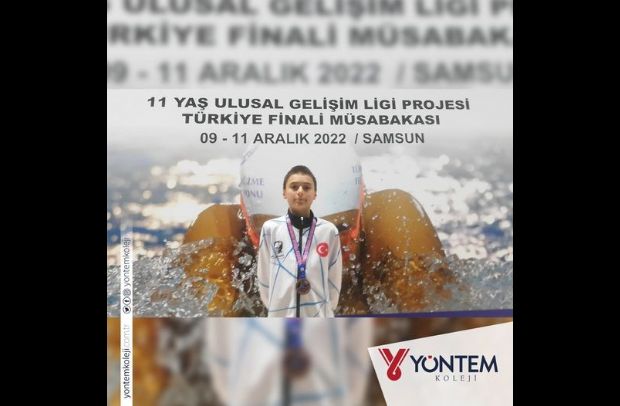 Yüzmede dereceye giren öğrencimiz Aras Önder'i ve antrenörlerimizi tebrik ediyoruz.