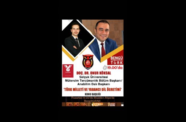 Dünya Dilleri Koordinatörümüz Doç. Dr. Onur Köksal, ekranlarda sizlerle...