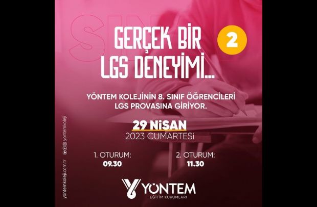 8. sınıf öğrencilerimiz, 2. prova sınavına giriyor.