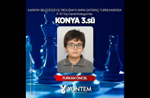 KARATAY BELEDİYESİ HZ. MEVLÂNA’YI ANMA SATRANÇ TURNUVASI'NDA 