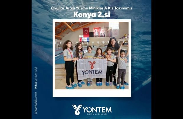 Okullar Arası Yüzme Minikler A Kız Takımımız Konya 2.si olmuştur.
