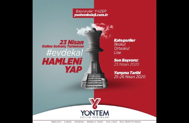 23 Nisan Online Satranç Turnuvası başlıyor. 