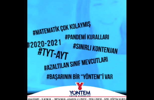 11. Sınıflar bu yaz başarının Yöntem'i ile Matematiği bitiriyor.