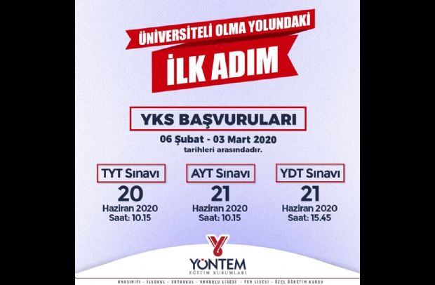 YKS Başvuruları başlıyor.