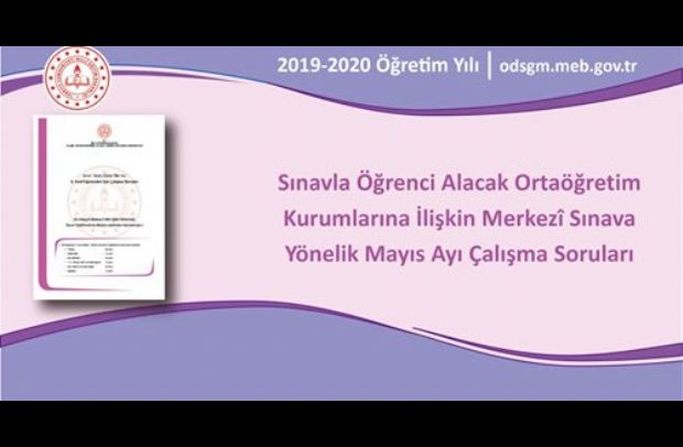 Mayıs Ayı Örnek Soruları...