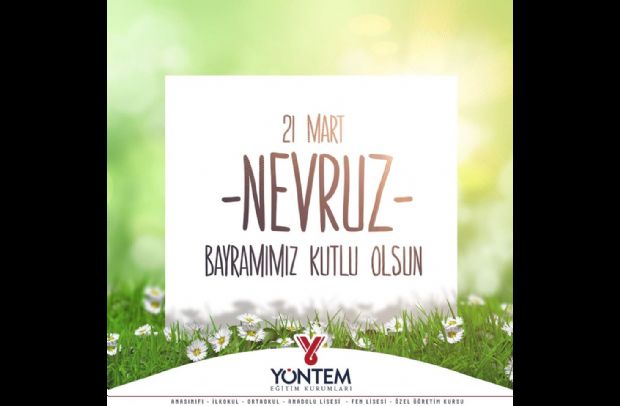 Baharın müjdeleyicisi olan Nevruz Bayramımız kutlu olsun.