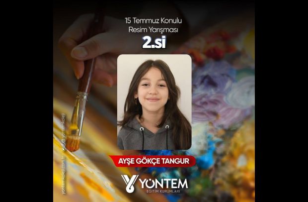 15 Temmuz Konulu Resim Yarışması 2.si Ayşe Gökçe Tongur