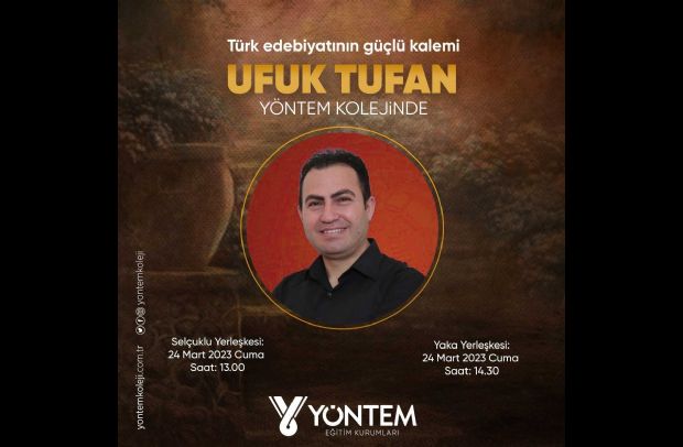 Türk edebiyatının güçlü kalemi Ufuk Tufan Yöntem Kolejinde...