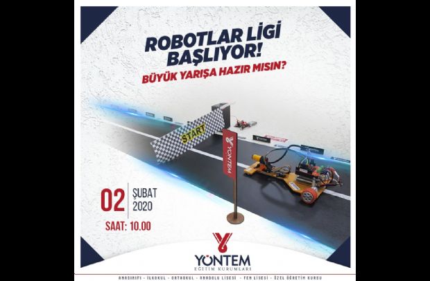 Yöntem Eğitim Kurumlarında Robotlar Ligi başlıyor.