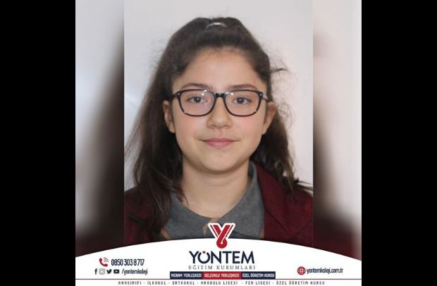 23 Nisan Konulu Ortaokul Kısa Öykü  Yarışması 1.si Azra Sezin Bali