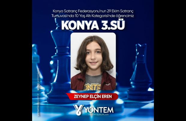 Satranç Turnuvası'nda Konya 3.sü