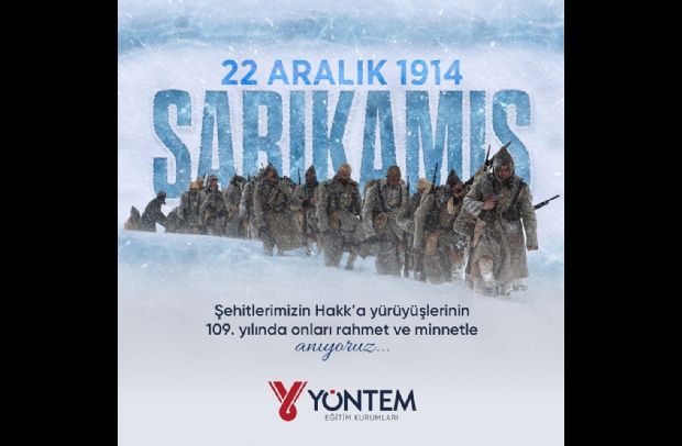 22 Aralık 1914 Şehitlerimizin Hakk'a yürüyüşlerinin 109. yılında onları rahmet ve minnetle anıyoruz...