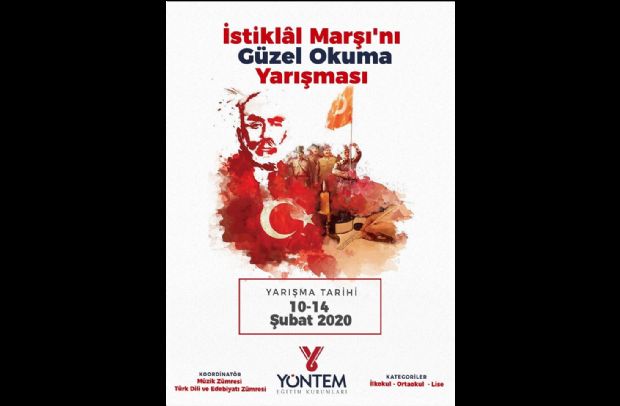 İlkokul öğrencilerimiz, İstiklâl Marşı ve Mehmet Âkif Ersoy Konulu Resim Yarışması'nda yeteneklerini sergiliyor.