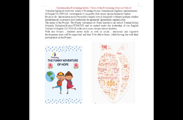 OKULUMUZDAN E-TWİNNİNG HABERİ 